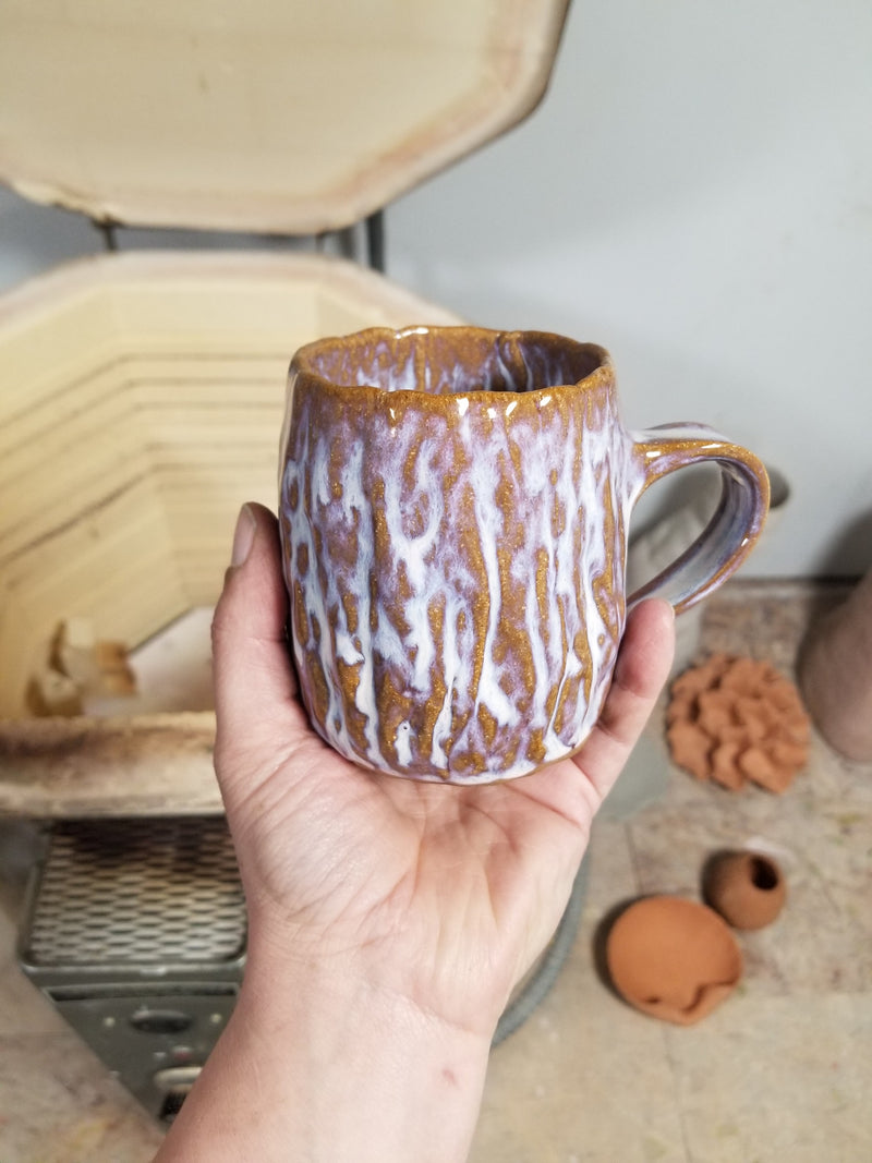 Tree Trunk Pottery Mug