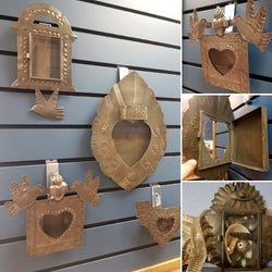 Mexican Nichos - Metal Shadowboxes, Wall-Hangable