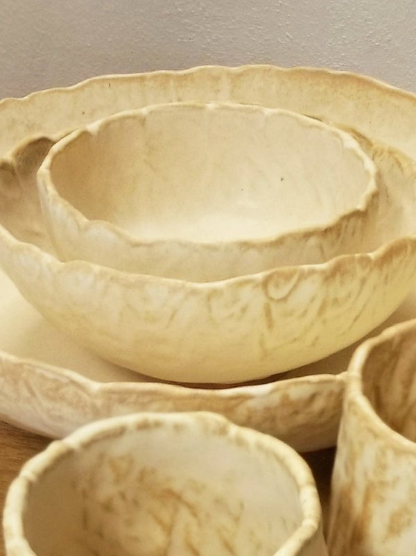 Small Footed Bowls - Handbuilt Pottery