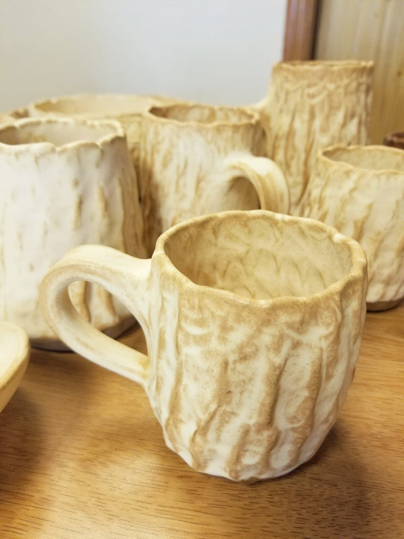 Tree Trunk Pottery Mug