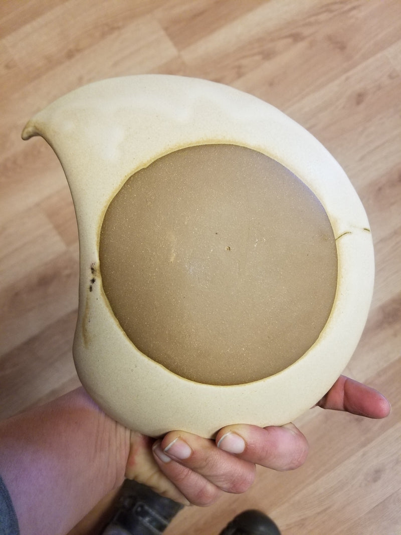 Ammonite Dish - hand built pottery by Jenny Hoople