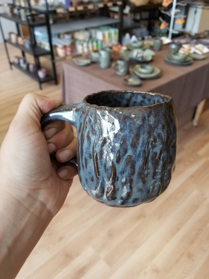 Tree Trunk Pottery Mug