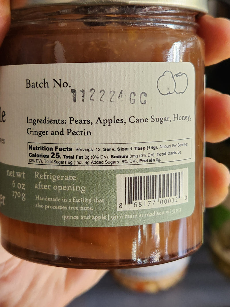 Small batch, artisan preserves handmade by Apple & Quince Company in Madison Wisconsin - 6 oz