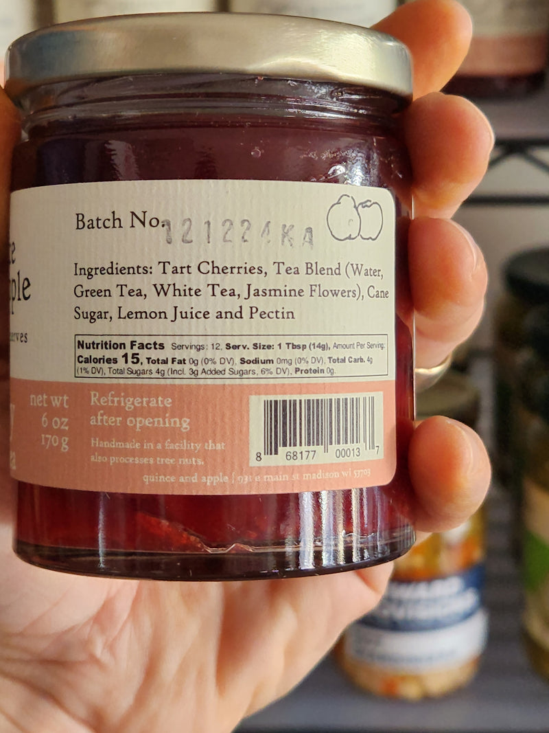 Small batch, artisan preserves handmade by Apple & Quince Company in Madison Wisconsin - 6 oz