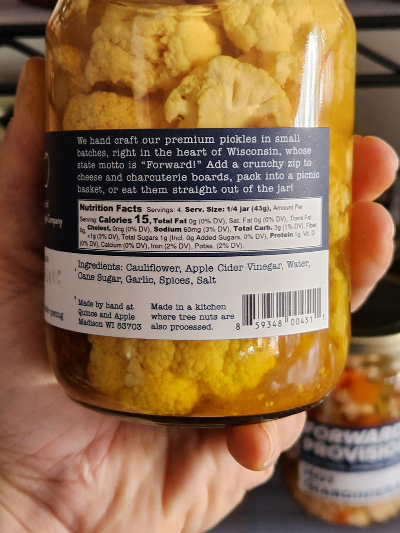 Forward Provisions - small batch, artisan pickles handmade in Madison, Wisconsin - 16 oz