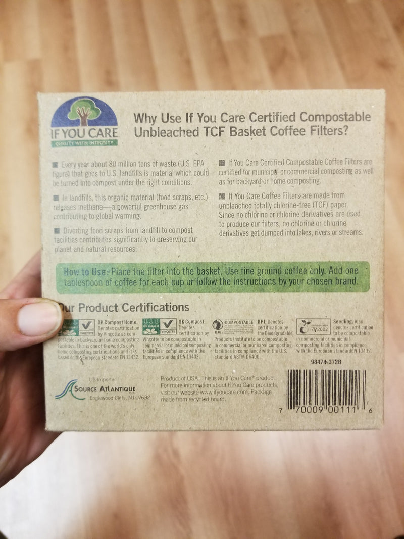 If You Care - Unbleached TCF Coffee Filters